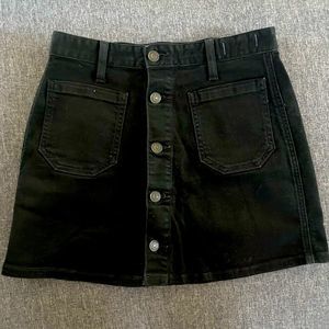 Ralph Lauren Womens Button-Front Mini Skirt